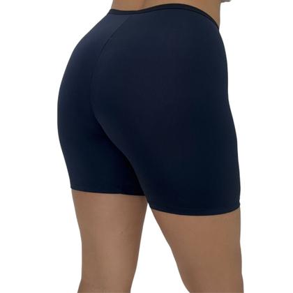 Imagem de Kit 2 Short Segunda Pele Modelador Microfibra - c1 KIT 2 ANÁGUA PRETO E BEGE