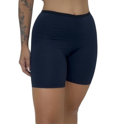 Imagem de Kit 2 Short Segunda Pele Modelador Microfibra - c1 KIT 2 ANÁGUA PRETO E BEGE