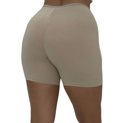 Imagem de Kit 2 Short Segunda Pele Modelador Microfibra - c1 KIT 2 ANÁGUA PRETO E BEGE