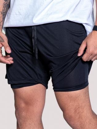 Imagem de Kit 2 Short Treino Masculino Corrida Academia Mauricinho Tactel Dryfit
