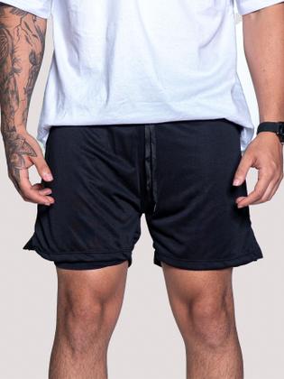 Imagem de Kit 2 Short Treino Masculino Corrida Academia Mauricinho Tactel Dryfit