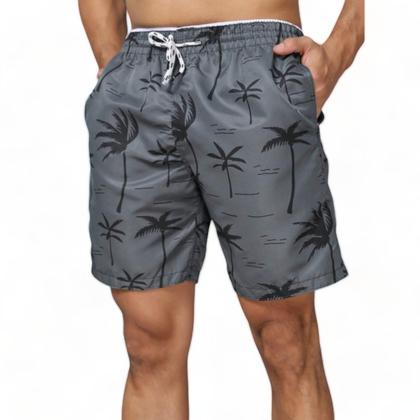 Imagem de KIT 2 Shorts Bermuda  COQUEIRO 1 Tactel Praia Masculina 1083