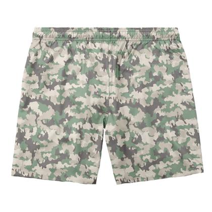 Imagem de Kit 2 Shorts Bermudas Resina Liso Lisa e Estampado Camuflado Masculino Tactel Básico