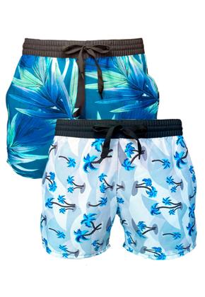 Imagem de KIT 2 Shorts de Praia Masculino  Bermuda de Agua Floral 397