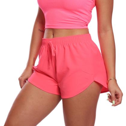 Imagem de Kit 2 Shorts Feminino Tactel Moda Praia Piscina Verão Adulto