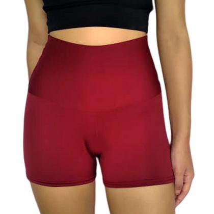 Imagem de Kit 2 Shorts Femininos Curtos Justos Cós Cintura Alta Lisos Cores Sortidas Suplex Pp ao Plus Size
