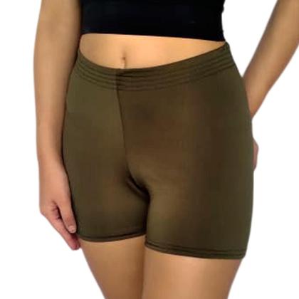 Imagem de Kit 2 Shorts Femininos Curtos Justos Elástico Lisos Cores Sortidas Suplex Pp ao Plus Size