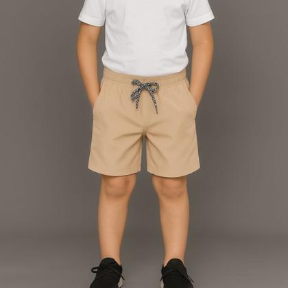 Imagem de Kit 2 Shorts Infantil Tactel Masculino com Cós Elástico e Cordão Conforto e Estilo para o Dia a Dia