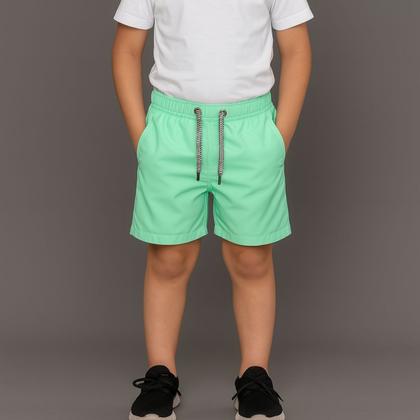 Imagem de Kit 2 Shorts Infantil Tactel Masculino com Cós Elástico e Cordão Conforto e Estilo para o Dia a Dia