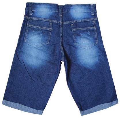 Imagem de Kit 2 Shorts Jeans Juvenil Masculino Bermuda Menino Atacado