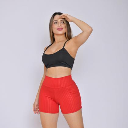 Imagem de Kit 2 Shorts Legging Brilhoso 3D Esporte Curto Cirrê