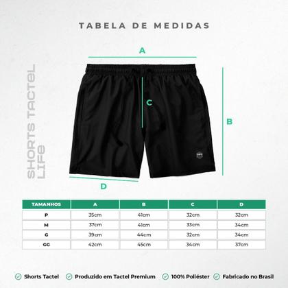 Kit 2 Shorts Life Bermuda Masculino Básico Praia Mauricinho Tactel Verão Imagem de Kit 2 Shorts Life Bermuda Masculino Básico Praia Mauricinho Tactel Verão