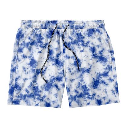 Imagem de Kit 2 Shorts Resina Bermuda Tactel Liso e Estampado Masculino Mauricinho