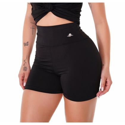 Imagem de Kit 2 Shorts Suplex Academia Cós Alto Legging Fitness