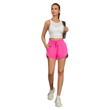 Imagem de Kit 2 SHORTS TACTEL FEMININO Bolsos Academia Corrida Bermuda