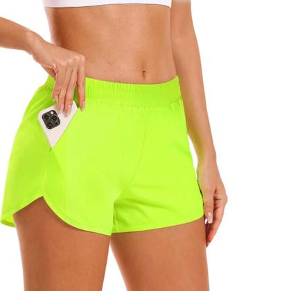 Imagem de Kit 2 SHORTS TACTEL FEMININO Bolsos Academia Corrida Bermuda