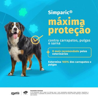 Imagem de Kit 2 Simparic Antipulgas e Carrapatos para Cães de 1,3 a 2,5kg 1 Comprimido 5mg Zoetis