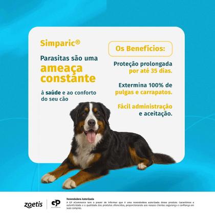 Imagem de Kit 2 Simparic Antipulgas e Carrapatos para Cães de 1,3 a 2,5kg 1 Comprimido 5mg Zoetis