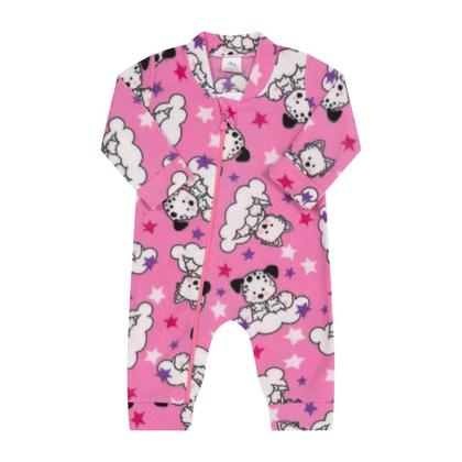 Imagem de Kit 2 Soft Macacão Infantil Menina e Menino Flaneladinho e Quentinho Perfeito Para os dias Mais frios