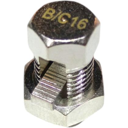 Imagem de Kit 2 Split Bolt Conector Parafuso Fendido 16mm para Emenda Cabos