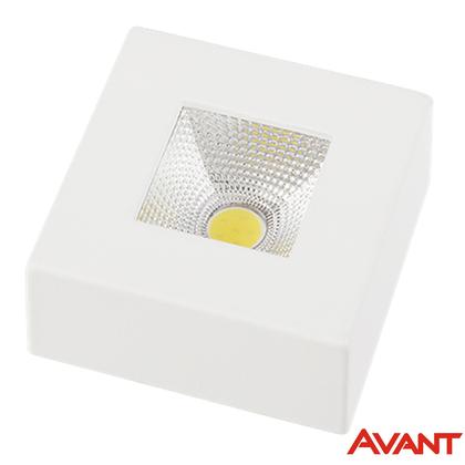 Imagem de Kit 2 Spot Led COB Quadrado Sobrepor 5w Branco Frio 6500K