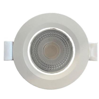 Imagem de Kit 2 Spot Led Redondo 3w Cob Bivolt Branco Quente 3000k