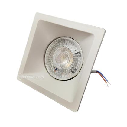 Kit 2 Spot Luz LED De Embutir Modelo Quadrado Luz 6w Bivolt EB1151 EB1152 - EMBU LED Imagem de Kit 2 Spot Luz LED De Embutir Modelo Quadrado Luz 6w Bivolt EB1151 EB1152