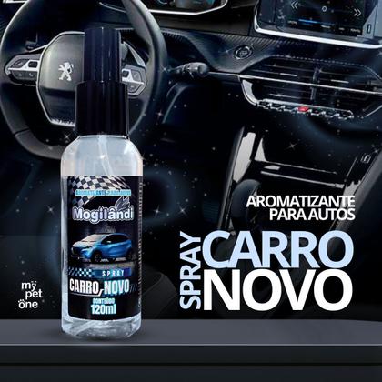 Imagem de Kit 2 Spray Automotivo Carro Novo Mogilandi  120ml