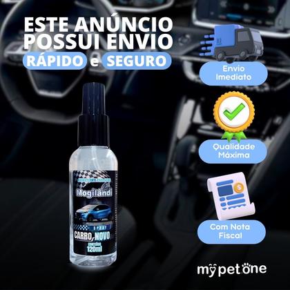 Imagem de Kit 2 Spray Automotivo Carro Novo Mogilandi  120ml