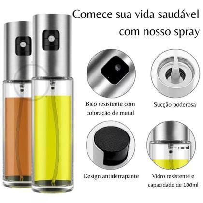 Imagem de Kit 2 Spray Borrifador Azeite Pulverizador Azeite