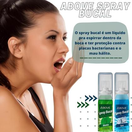 Imagem de Kit 2 Spray Bucal Above Menta 15Ml Antisséptico