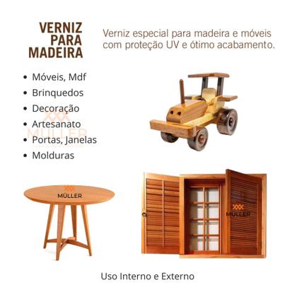 Imagem de Kit 2 Spray Verniz para Madeira 300ml Colorart Mogno Imbuia Natural