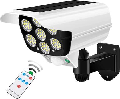 Imagem de Kit 2 Super Câmera Placa Solar Falsa Detector De Movimento Externo 7 cobs 42 super leds