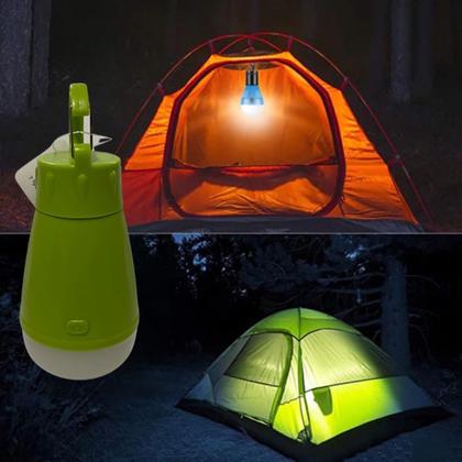 Imagem de Kit 2 Super Lâmpadas de Camping Led Barraca Pesca Lanterna Portátil Com Gancho