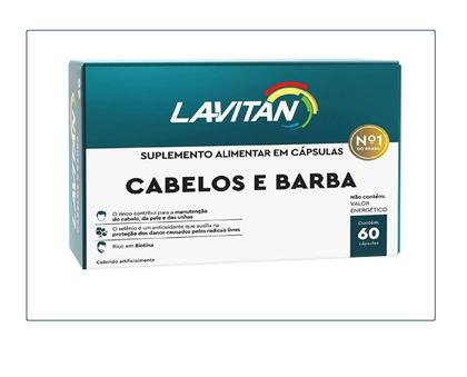 Imagem de kit 2 Suplemento Lavitan Cabelos e Barba Com 60Caps - Cimed