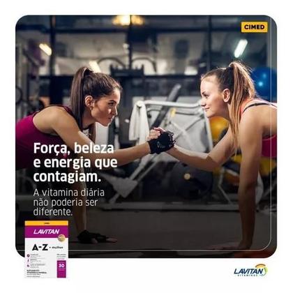 Imagem de Kit 2 Suplemento Vitamina Lavitan A-Z Mulher 60 Cpr - Cimed