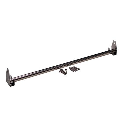 Imagem de Kit 2 Suporte Barra Inox Multiuso Cabideiro Churrasco 1M