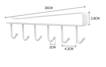 Imagem de Kit 2 Suporte De Metal Porta Xícaras Canecas Utensílios Em Geral Para Pendurar No Armário