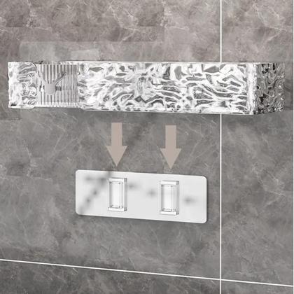 Imagem de Kit 2 Suporte De Shampoo Sabonete Prateleira Banheiro Parede