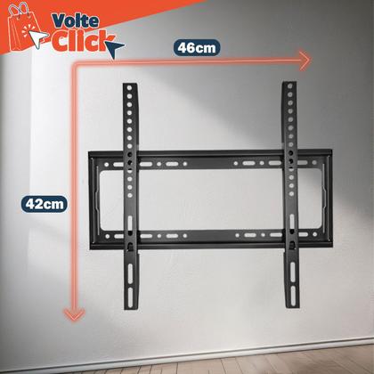 Imagem de Kit 2 Suporte Fixo de Parede Televisão 23 a 63 Pol Smart Led Lcd Monitor Painel Até 50Kg Slim Preto