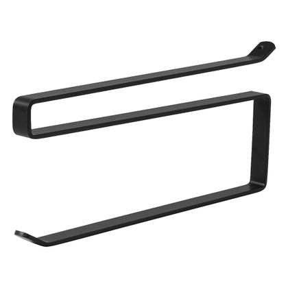 Imagem de Kit 2 Suporte Para Porta Rolo de Papel Toalha Preto