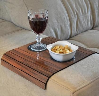 Imagem de Kit 2 Suporte Porta Copos Braço Sofá Casa Moveis Decoração