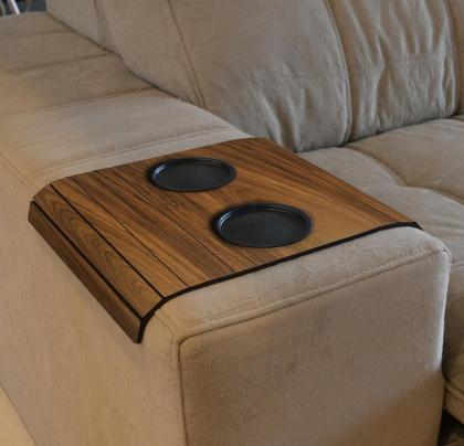 Imagem de Kit 2 Suporte Porta Copos Braço Sofá Casa Moveis Decoração