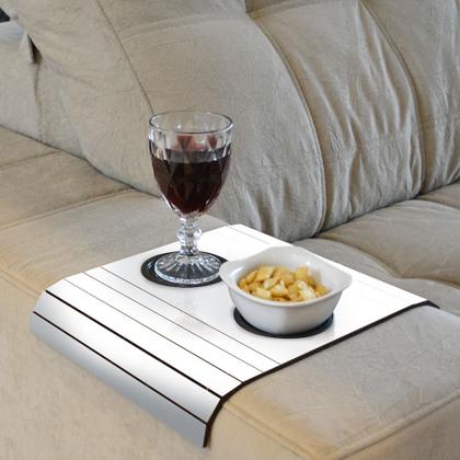 Imagem de Kit 2 Suporte Porta Copos Controle Braço de Sofá MDF