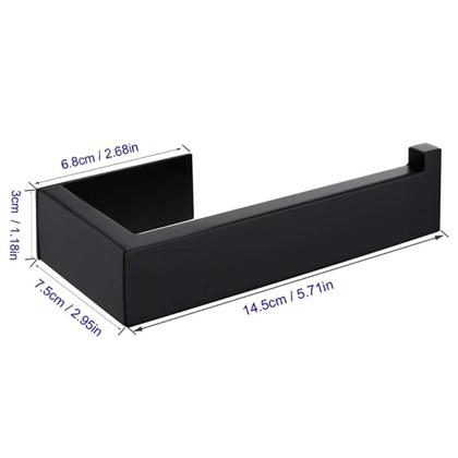 Imagem de Kit 2 Suporte Porta Papel Higiênico Parede Adesivo 3m