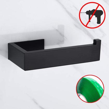 Imagem de Kit 2 Suporte Porta Papel Higiênico Parede Adesivo 3m