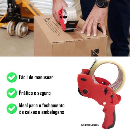 Imagem de Kit 2 Suportes Aplicadores Para Fitas Adesivas Durex Largo Adelbras