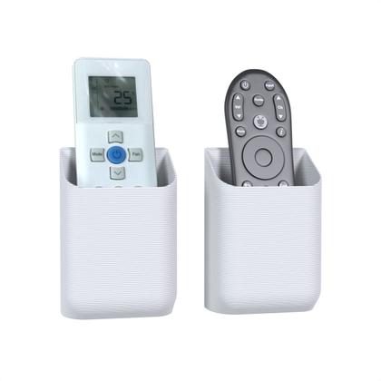 Imagem de Kit 2 Suportes Modular de Parede Compatível com Controle Remoto Universal Ar Condicionado TV Pasta Escova de Dente