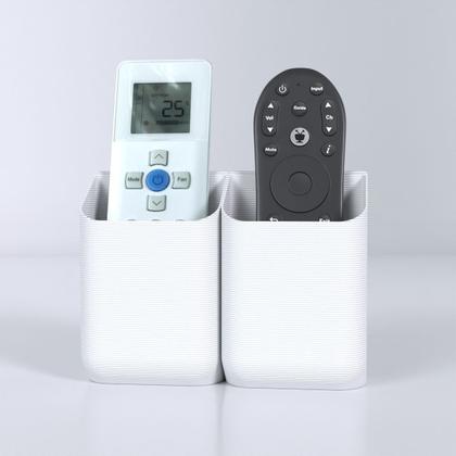 Imagem de Kit 2 Suportes Modular de Parede Compatível com Controle Remoto Universal Ar Condicionado TV Pasta Escova de Dente