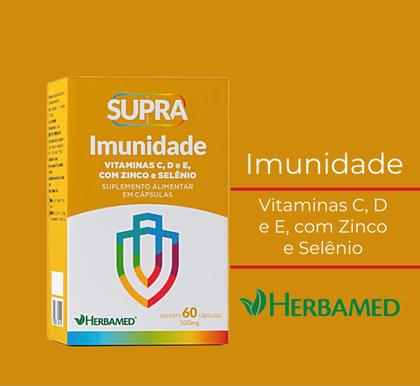 Imagem de Kit 2 Supra Imunidade Vitaminas, Zinco E Selênio 60 Capsulas